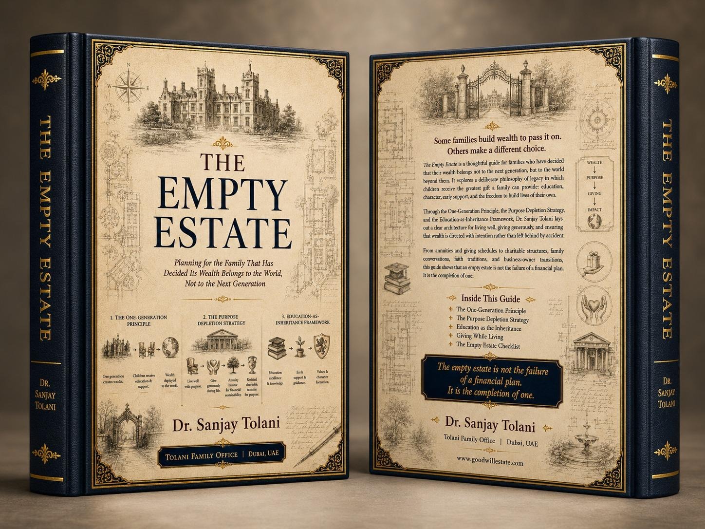 3D mockup of The Empty Estate by Dr. Sanjay Tolani